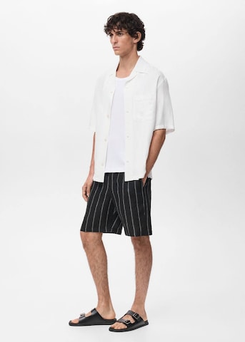 MANGO MAN Regular fit Button Up Shirt 'Banarea' in White