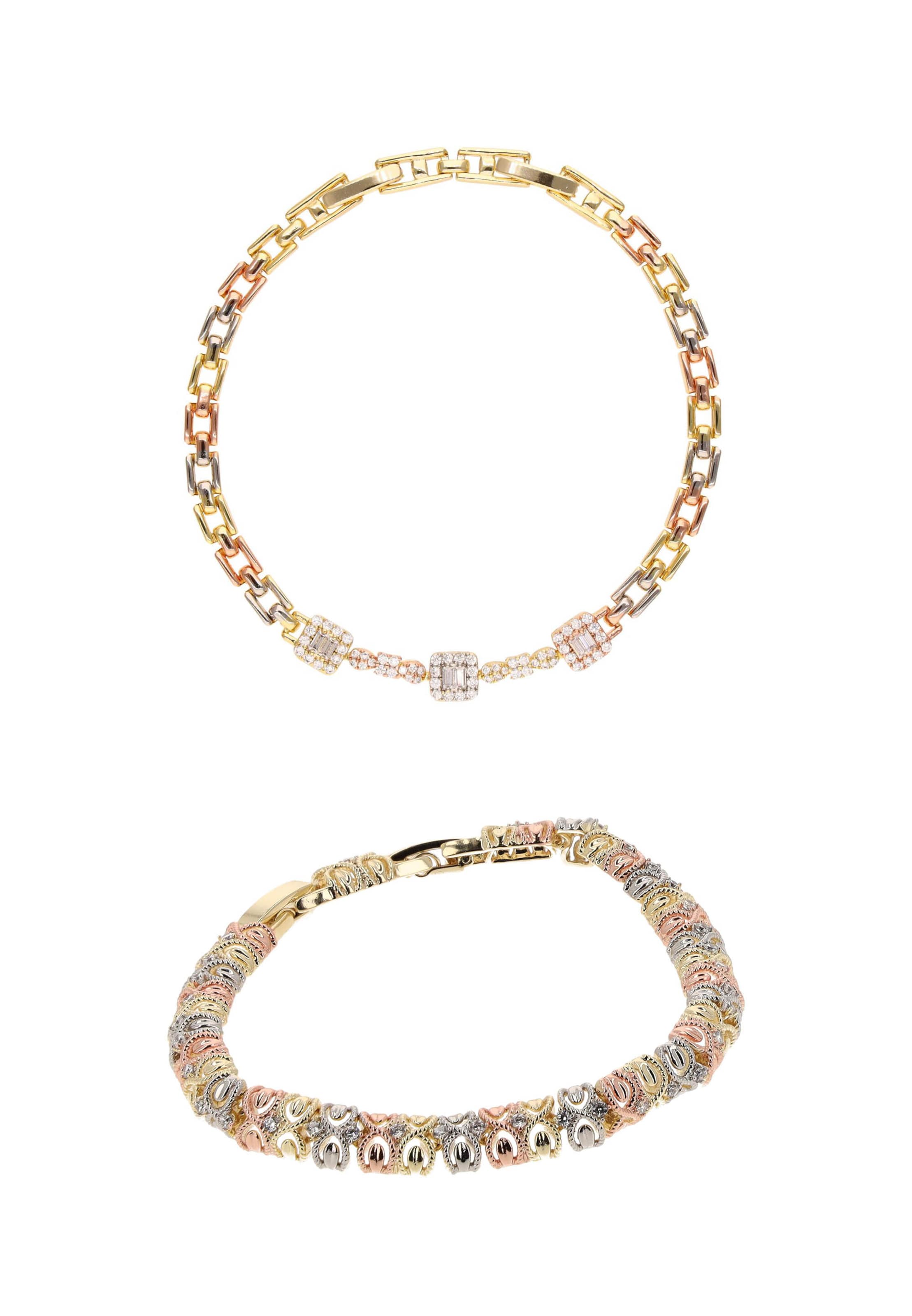 faina Pulseira em ouro / ouro rosa / prata, Vista do artigo