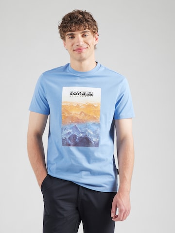 NAPAPIJRI T-Shirt 'S-ROLLIN' in Blau: Vorderseite