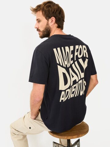 CAMEL ACTIVE Kurzarm T-Shirt mit Print in Blau
