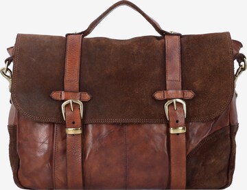 Campomaggi Document Bag in Brown: front