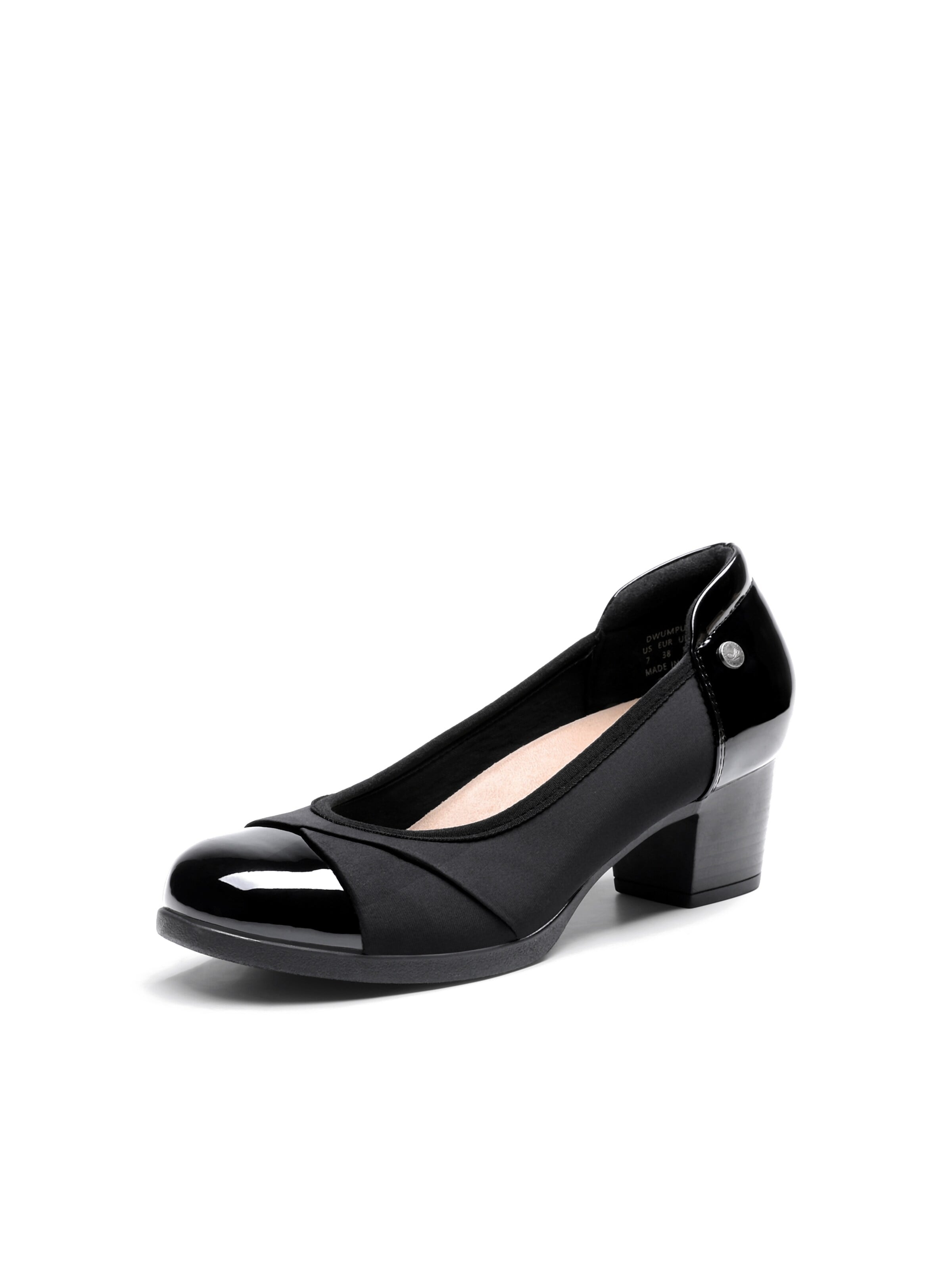 Décolleté 'Pumps Women's Pumps Low Chunky Arch Support Heels' di Dream Pairs in nero: frontale
