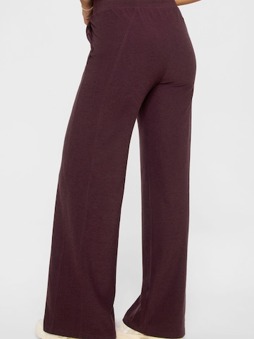 Fabletics Wide leg Sports trousers 'JERSEY WIDE LEG PANT' in Red