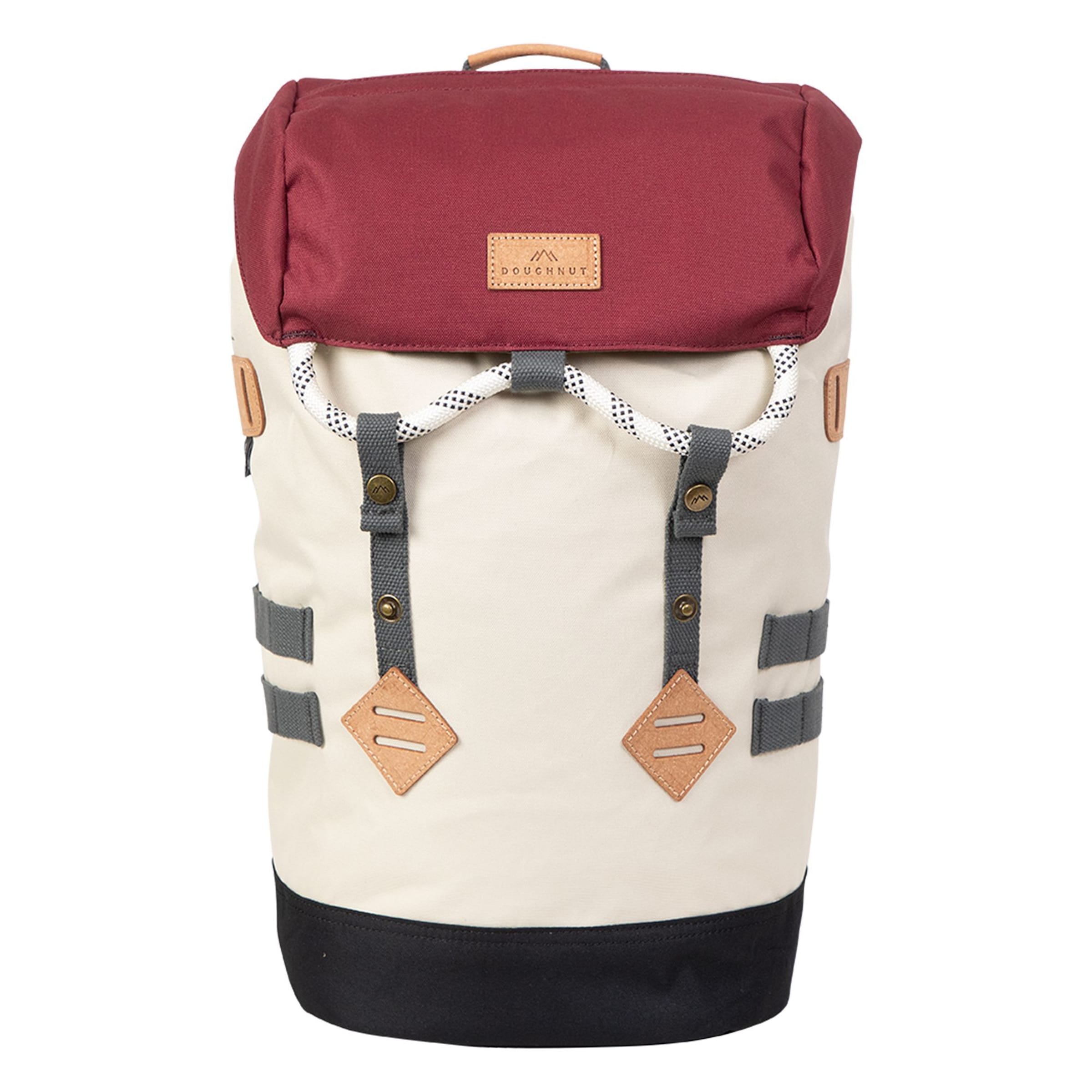 Doughnut Backpack in Beige: front