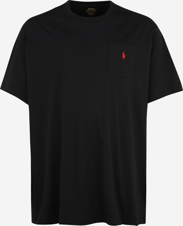 T-Shirt Polo Ralph Lauren Big & Tall en noir : devant