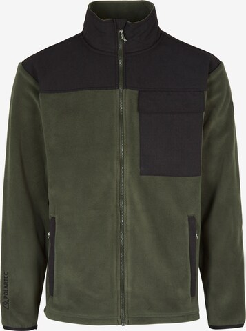 O'NEILL Athletic Fleece Jacket 'Utility' in Green: front