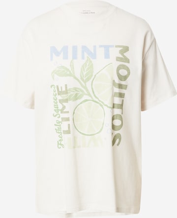 Abercrombie & Fitch T-shirt 'FRUITY TWIST' i vit: framsida