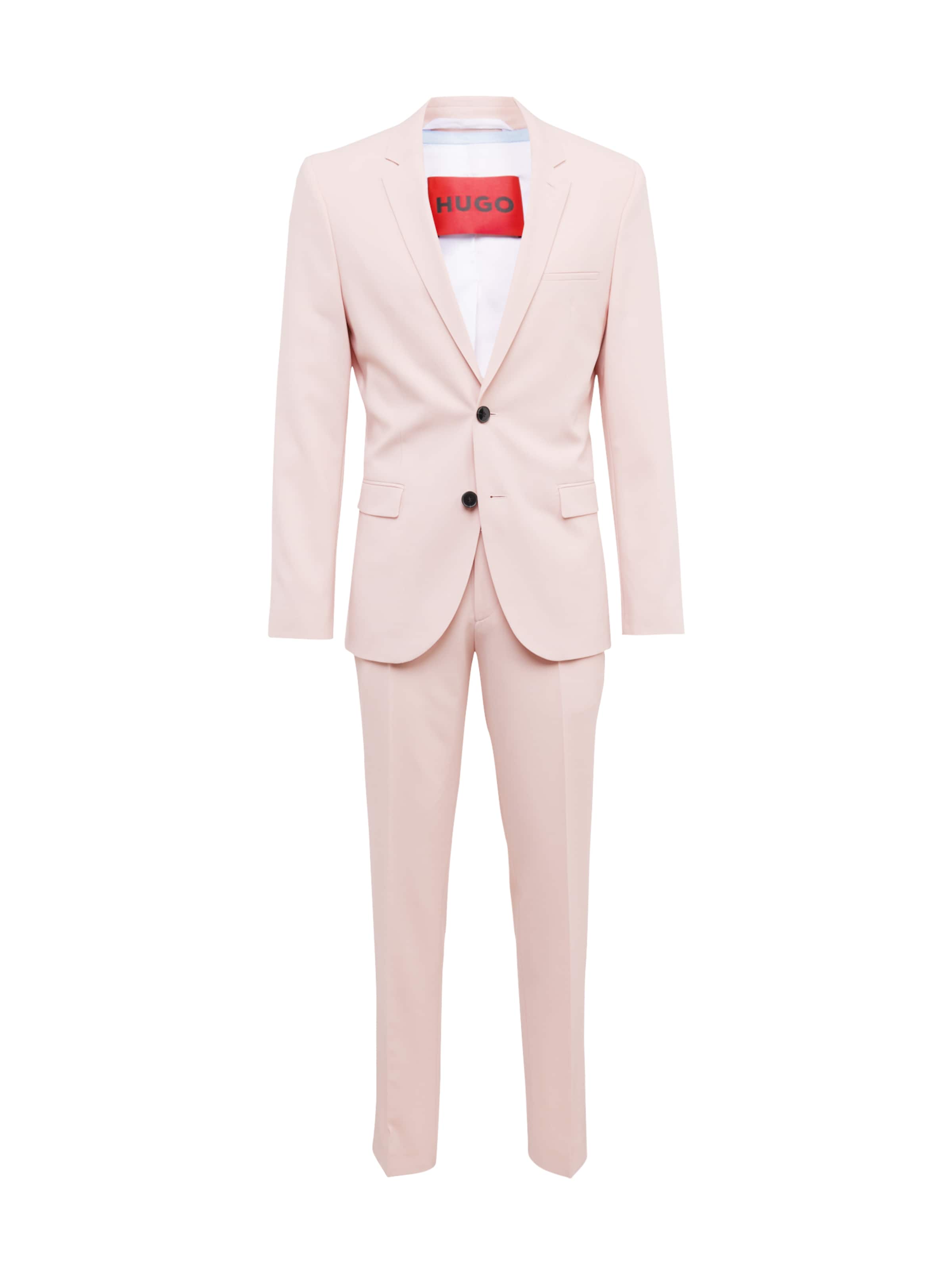 HUGO Slimfit Anzug 'Arti/Hesten' in Pink: Vorderseite