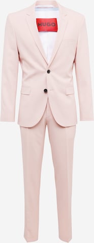 HUGO Slim fit Suit 'Arti/Hesten' in Pink: front