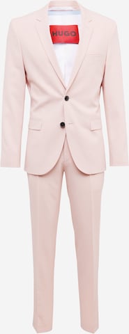 HUGO Red Slim fit Suit 'Arti/Hesten' in Pink: front