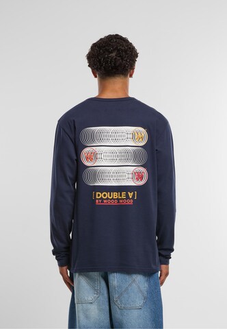 T-Shirt WOOD WOOD en bleu : devant