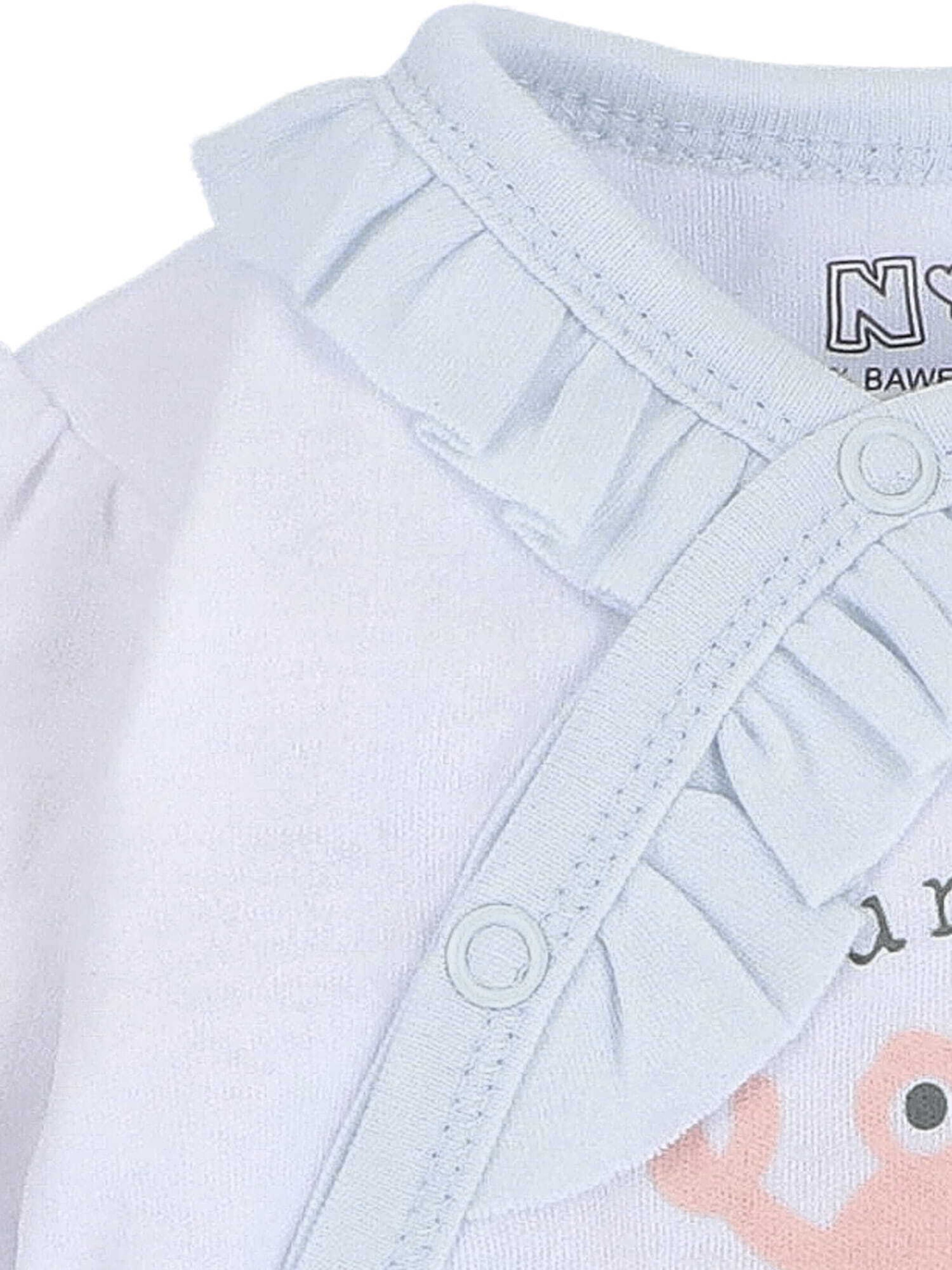 NINI Rompertje/body 'Krabbe' in Wit