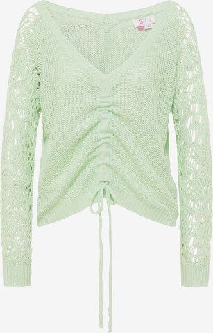 Pull-over IZIA en vert : devant