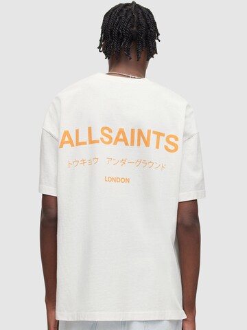 AllSaints - Camiseta 'Underground' en blanco