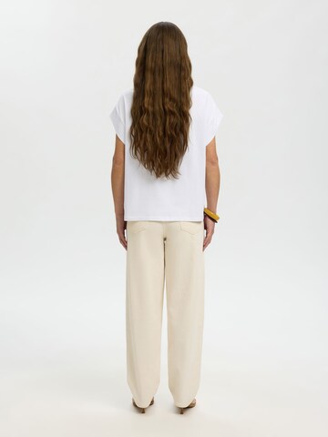 SELECTED - Camiseta en blanco