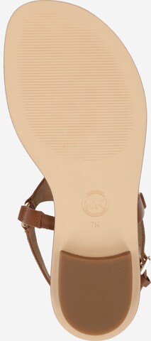 MICHAEL Michael Kors - Chinelos de dedo 'CASEY' em castanho