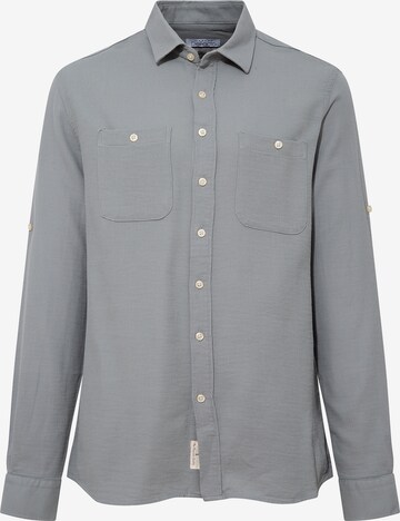 DeFacto Button Up Shirt in Grey: front