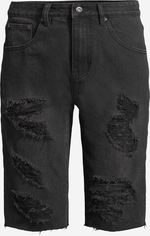 AÉROPOSTALE Regular Shorts in Schwarz: predná strana