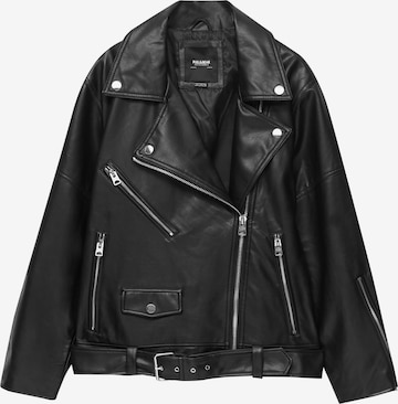 Pull&Bear Between-Season Jacket in Black: front