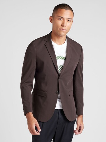 SELECTED HOMME Slim fit Business-colbert 'SLHLIAM' in Bruin: voorkant