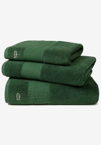 LACOSTE Towel 'LE CROCO' in Green