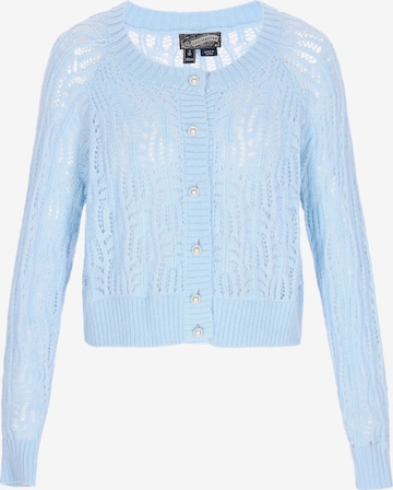Cardigan 'Vintage' DreiMaster Vintage en bleu : devant