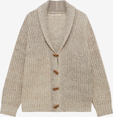 Pull&Bear Knit cardigan in Brown: front