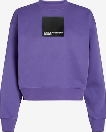 Sweat-shirt KARL LAGERFELD JEANS en violet : devant