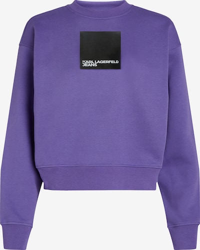KARL LAGERFELD JEANS Sweater majica u ljubičasta / crna / bijela, Pregled proizvoda