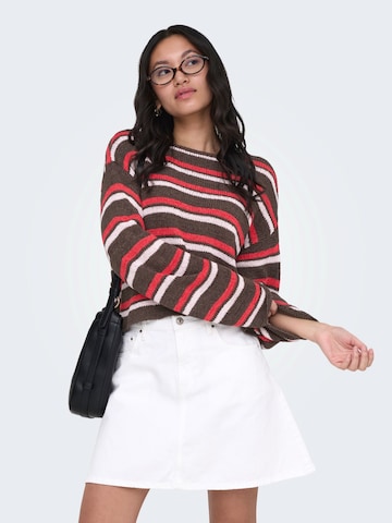 Pull-over 'ONLGEENA' ONLY en marron : devant
