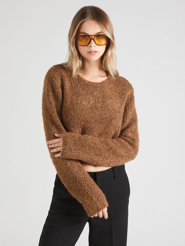 ONLY Sweter 'SIMA' w kolorze brązowy: przód