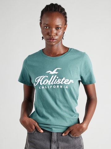 Tricou de la HOLLISTER pe verde: față