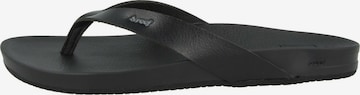 REEF T-Bar Sandals 'Cushion' in Black: front