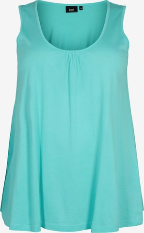 Zizzi Top 'VAMANDA' in Blauw: voorkant