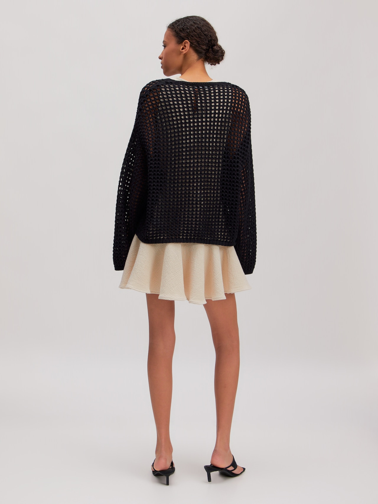EDITED Producten Gebreid vest 'Salma' Zwart