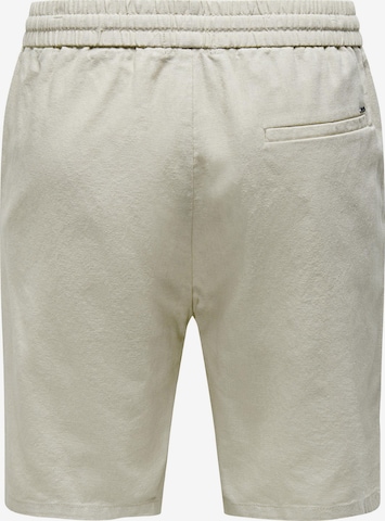 Regular Pantalon 'Linus' Only & Sons en beige