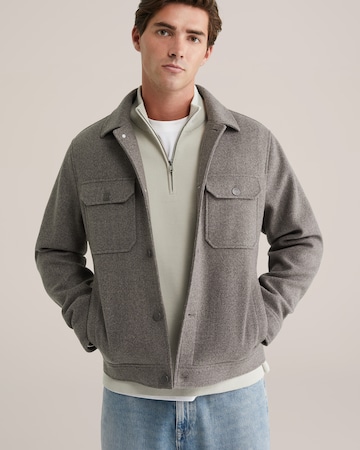 WE Fashion Tussenjas in Grijs: voorkant