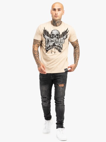 Tapout Shirt 'CRESTON' in Beige