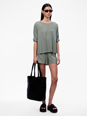 Loosefit Pantalon 'NYA' PIECES en vert