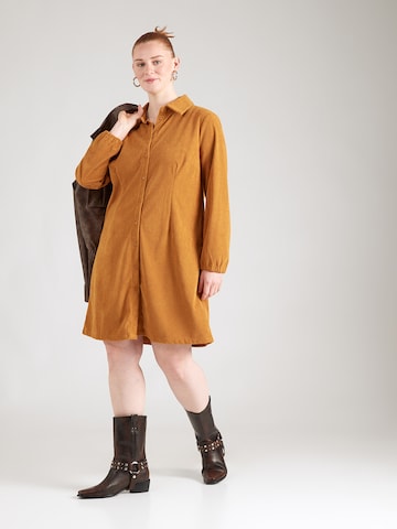 ONLY Carmakoma Μπλουζοφόρεμα 'CARMAKINTA' σε καφέ: μπροστά