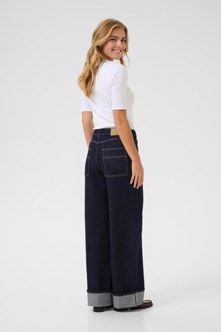 Wide Leg Jean 'Rory ' Kaffe en bleu
