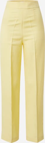 EDITED Wide leg Pantalon 'Remy' in Geel: voorkant