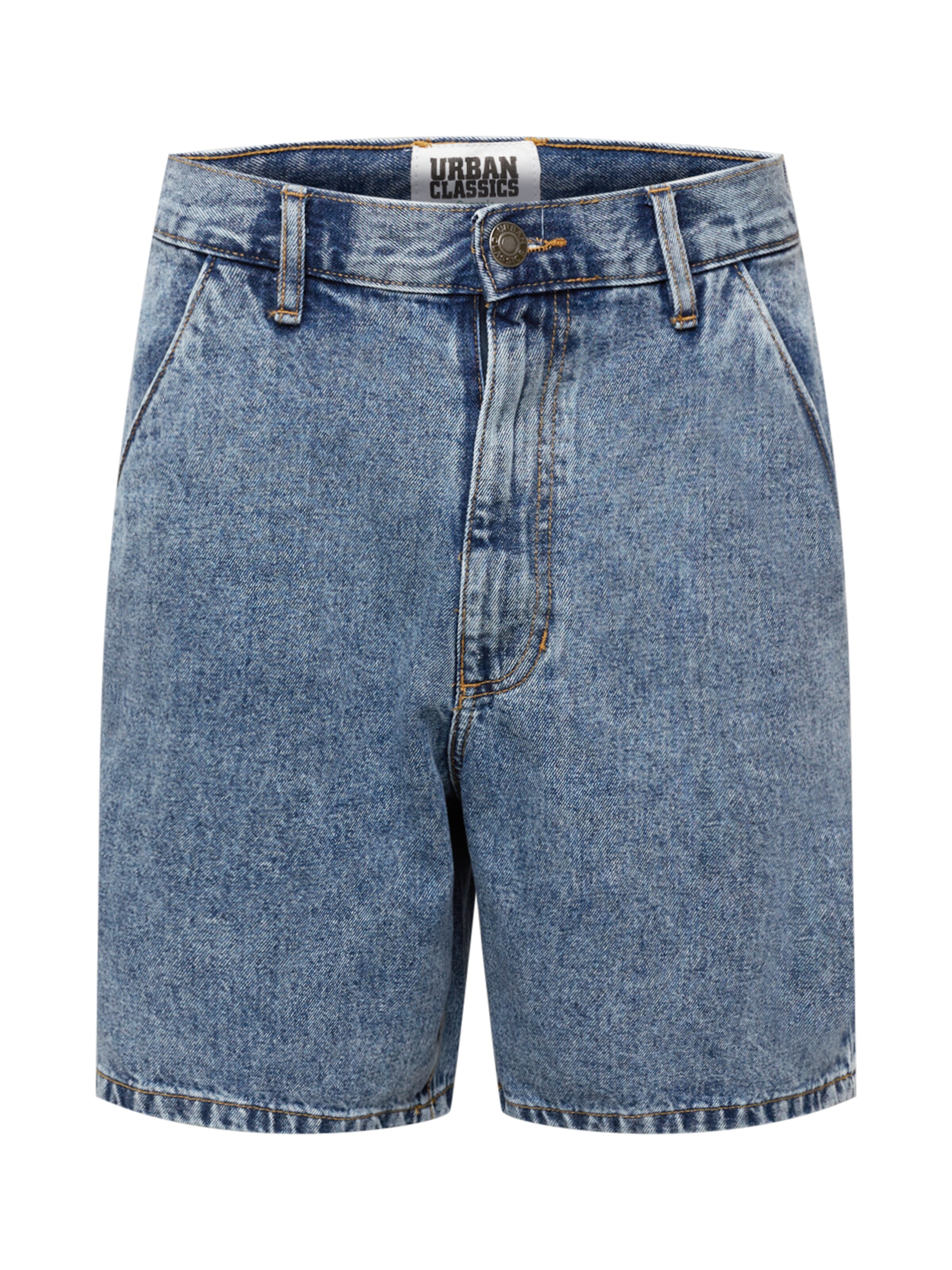 Urban Classics Normální Džíny – modrá: přední strana