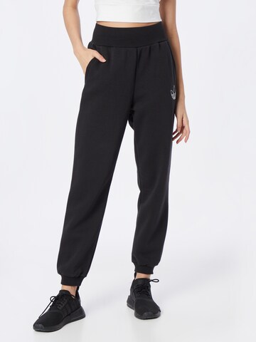 ADIDAS ORIGINALS Tapered Pants 'Cuffed' in Black: front