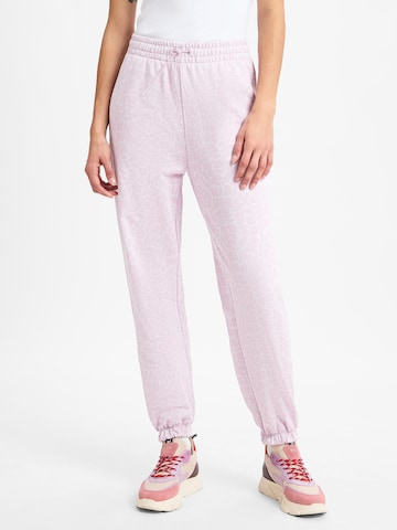 HUGO Loosefit Broek in Roze: voorkant