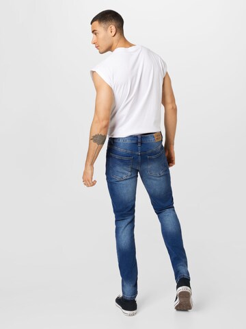 Coupe slim Jean 'Mr. Red' Denim Project en bleu