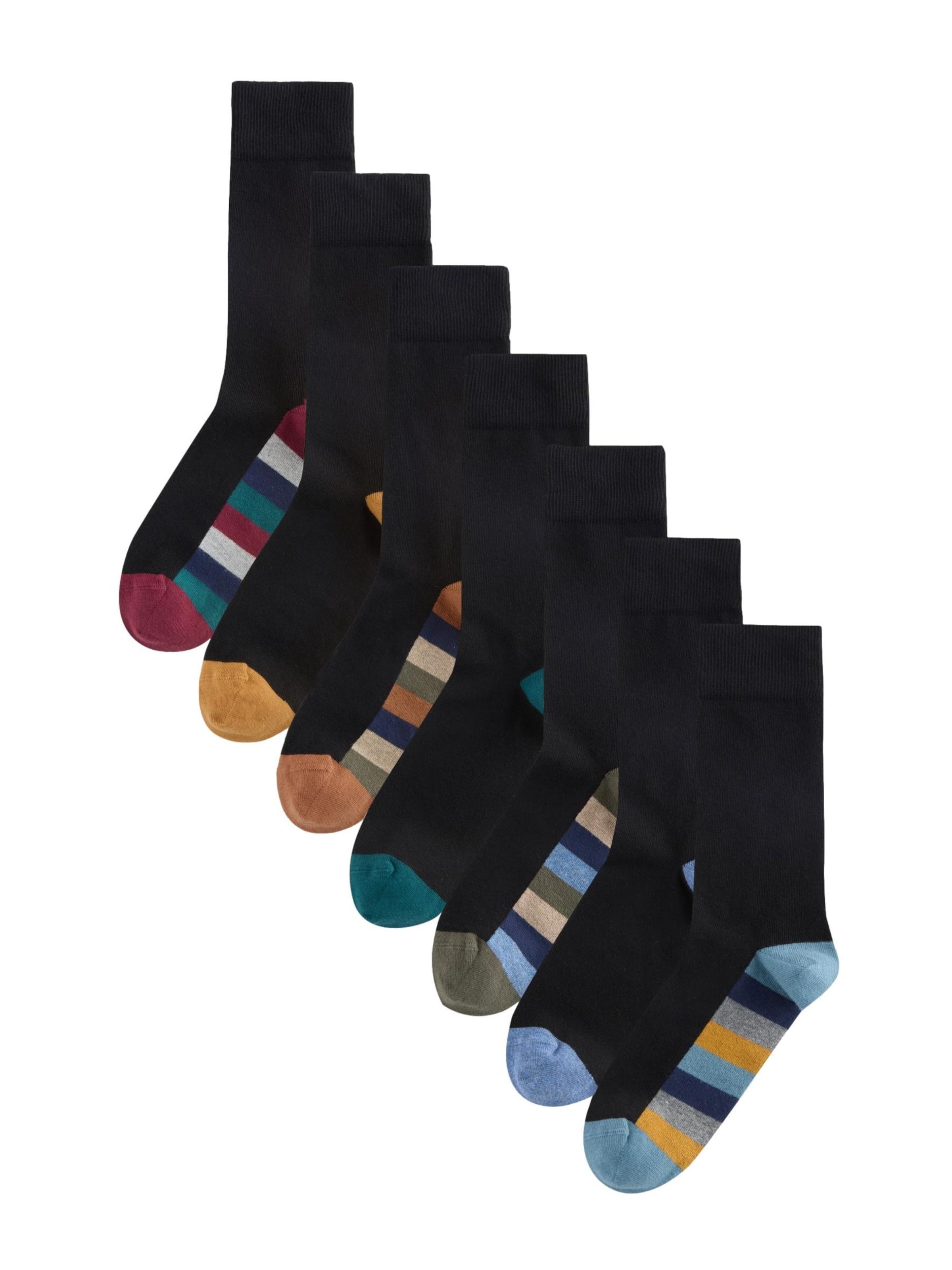 Next Nogavice | črna barva: sprednja stran