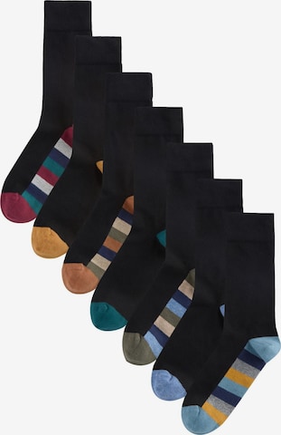 Next Nogavice | črna barva: sprednja stran