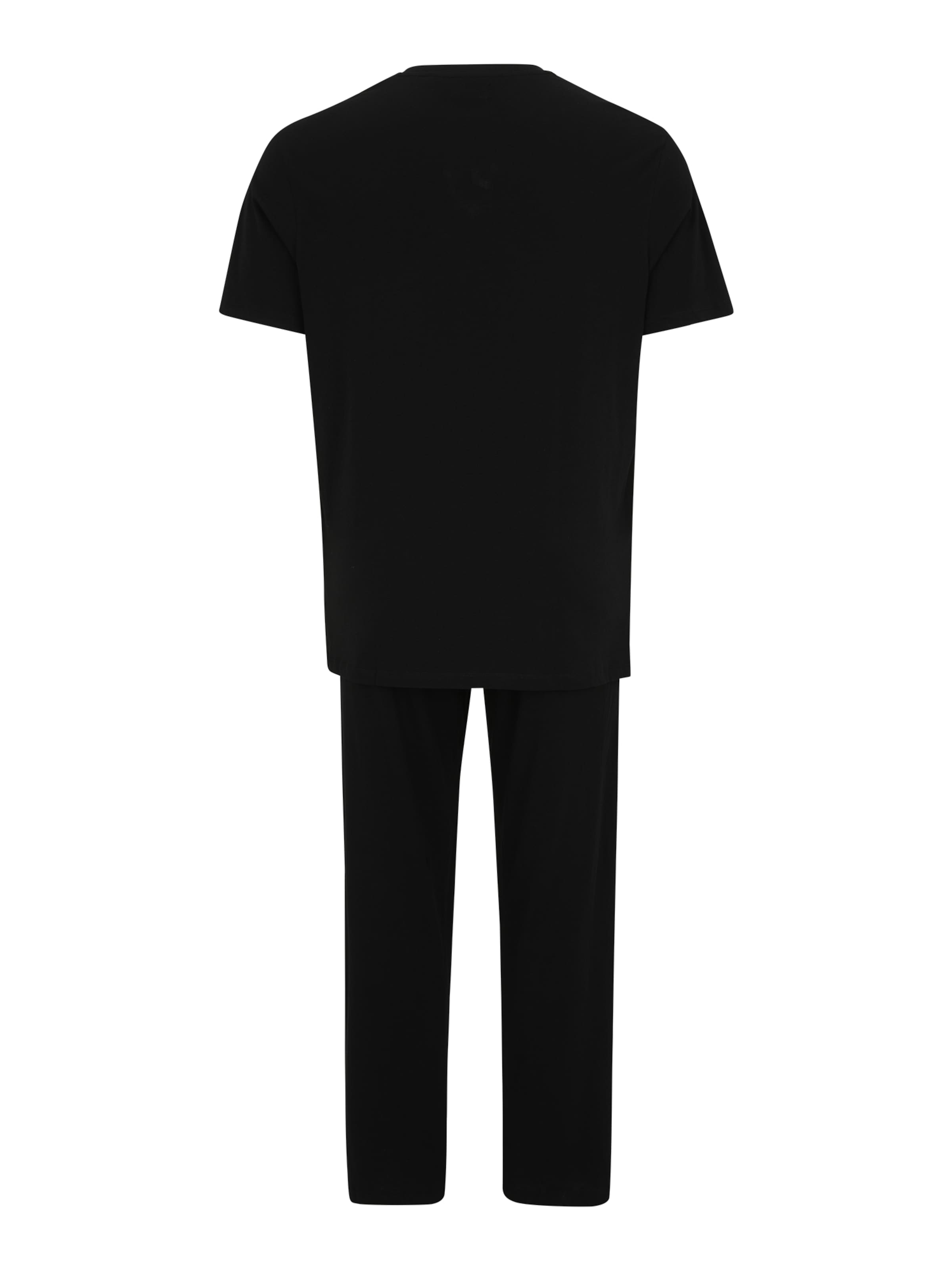 Jack & Jones Plus Пижама длинная 'JACEVEREST' в Черный