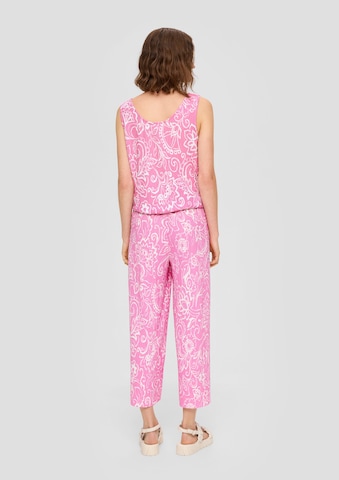Wide Leg Pantalon s.Oliver en rose